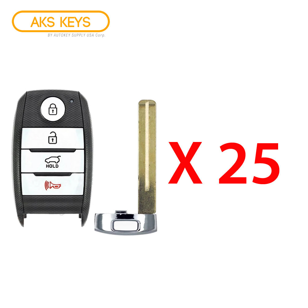 2016 - 2019 Kia Sportage Smart Key 4B FCC# TQ8-FOB-4F08 (25 Pack)