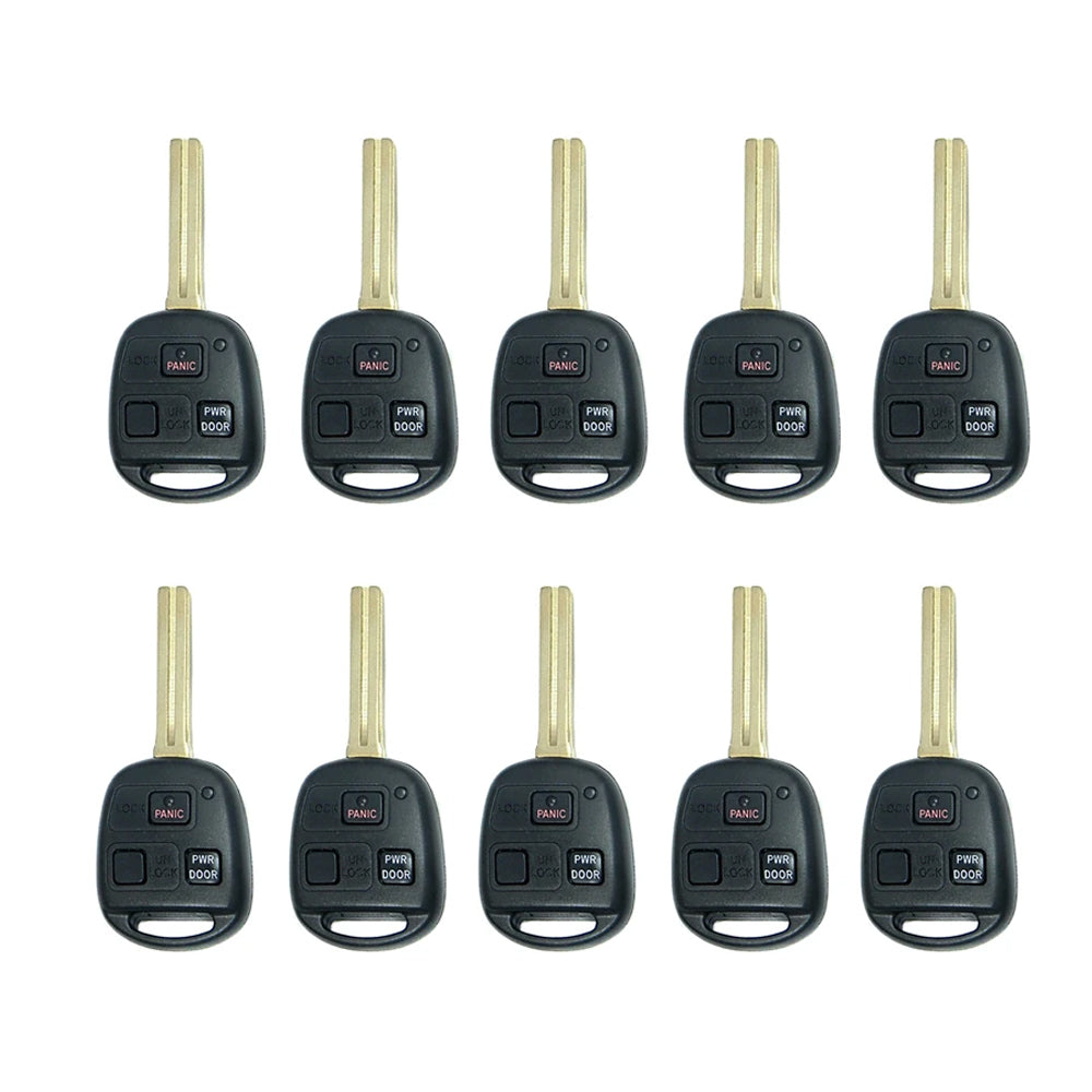 2004 - 2009 Lexus Key Fob 3B FCC# HYQ12BBT - 4D68 Chip - 89070-48821 (10 Pack)