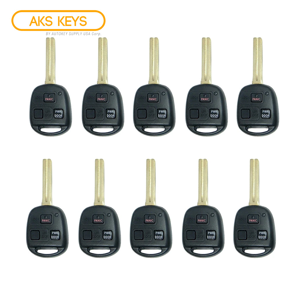 2004 - 2009 Lexus Key Fob 3B FCC# HYQ12BBT - 4D68 Chip - 89070-48821 (10 Pack)