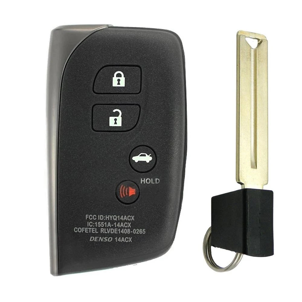 2013 - 2017 Lexus Smart Key 4B Fob W/ Trunk FCC# HYQ14ACX - 5290 - 89904-50K80