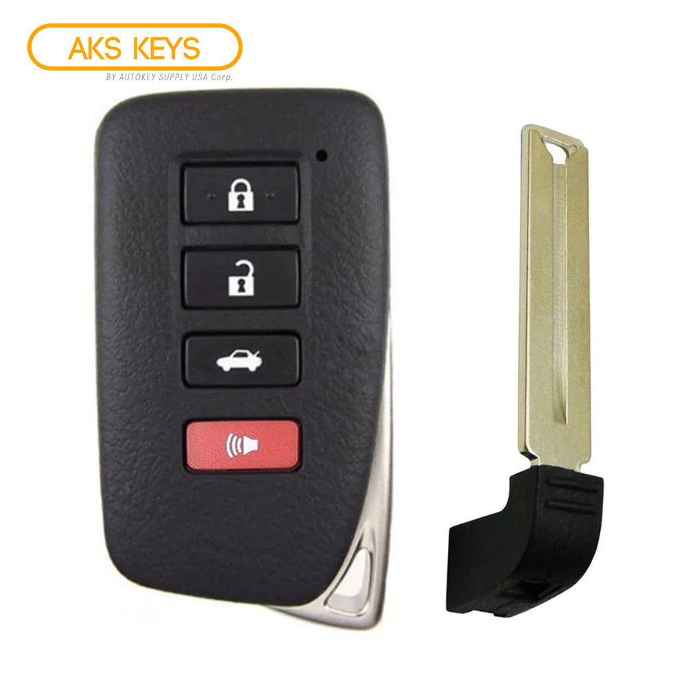 2014 - 2021 Lexus Smart Key 4B W/ Trunk Fob FCC# HYQ14FBA - 2020 (AG) Board - 89904-53610