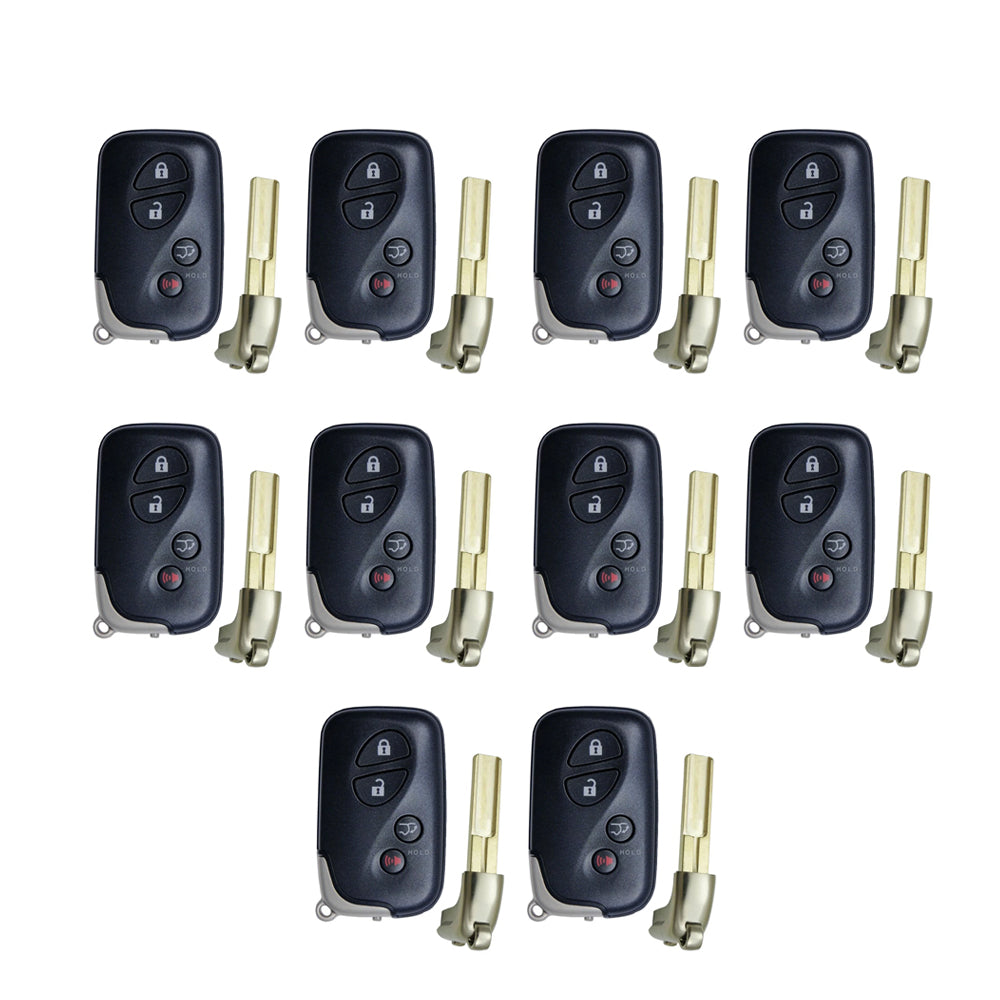 2008 - 2016 Lexus Smart Key 4B W/ Hatch Fob FCC# HYQ14AEM - 89904-60A00 (10 Pack)