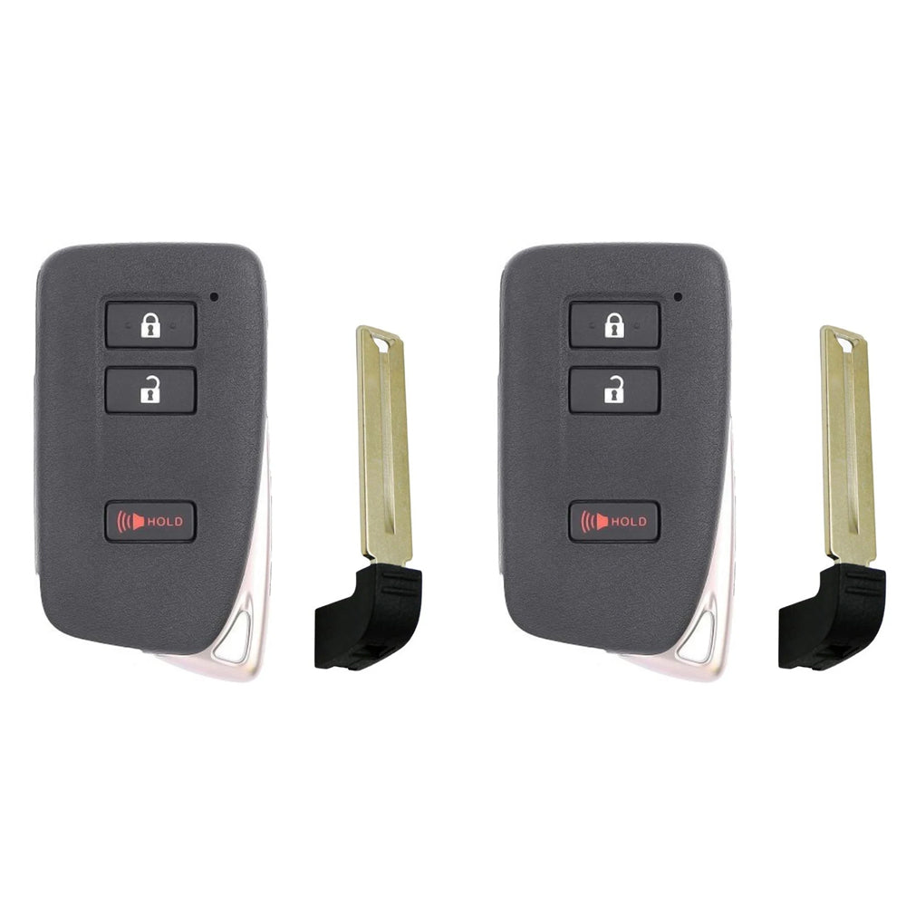 2015 - 2021 Lexus Smart Key 3B FCC# HYQ14FBA - 2110 (AG) Board - 89904-78460 (2 Pack)
