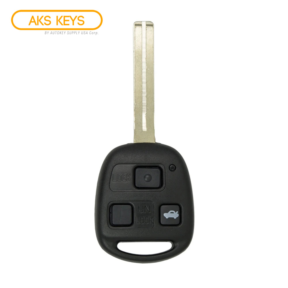 1998 - 2001 Lexus Key Fob 3B FCC# HYQ1512V - 4C Chip - 89070-33470 (Long Blade)