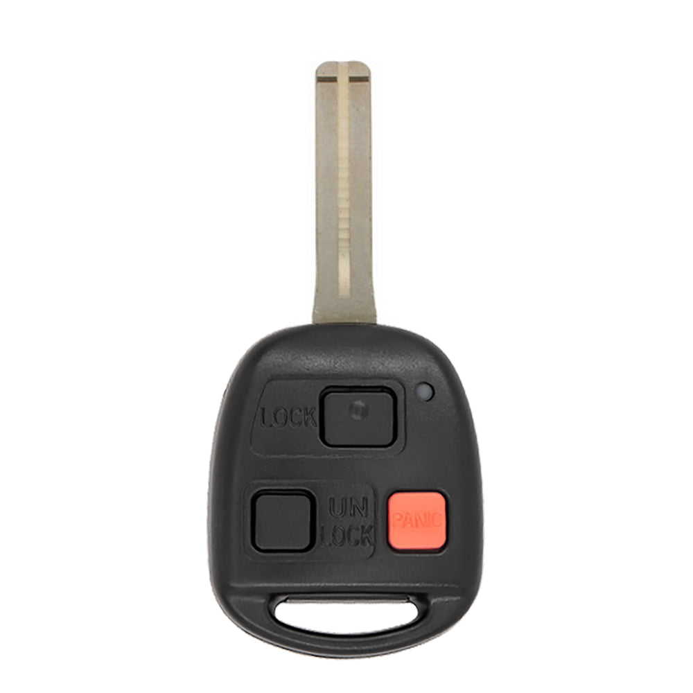 2001 - 2002 Lexus LX470 Key Fob 3B FCC# HYQ1512V - 4C Chip - 89070-60081 - Short Blade