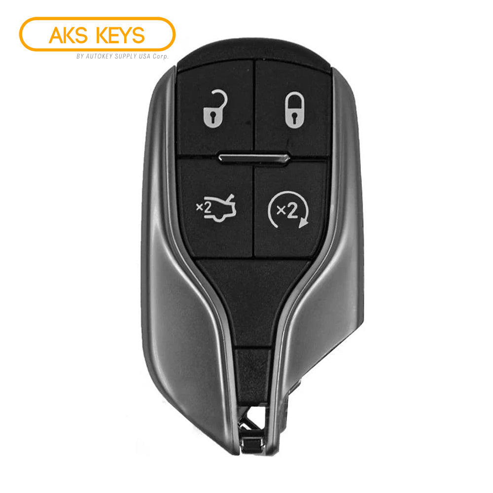 Smart Remote Key Fob W/Trunk & Starter Compatible with Maserati 2014 2015 2016 4B FCC# M3N-7393490
