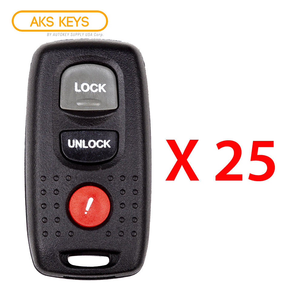 2003 - 2006 Mazda Keyless Entry 3B Fob FCC# 3B FCC# KPU41846 - BN8P-67-5RY (25 Pack)