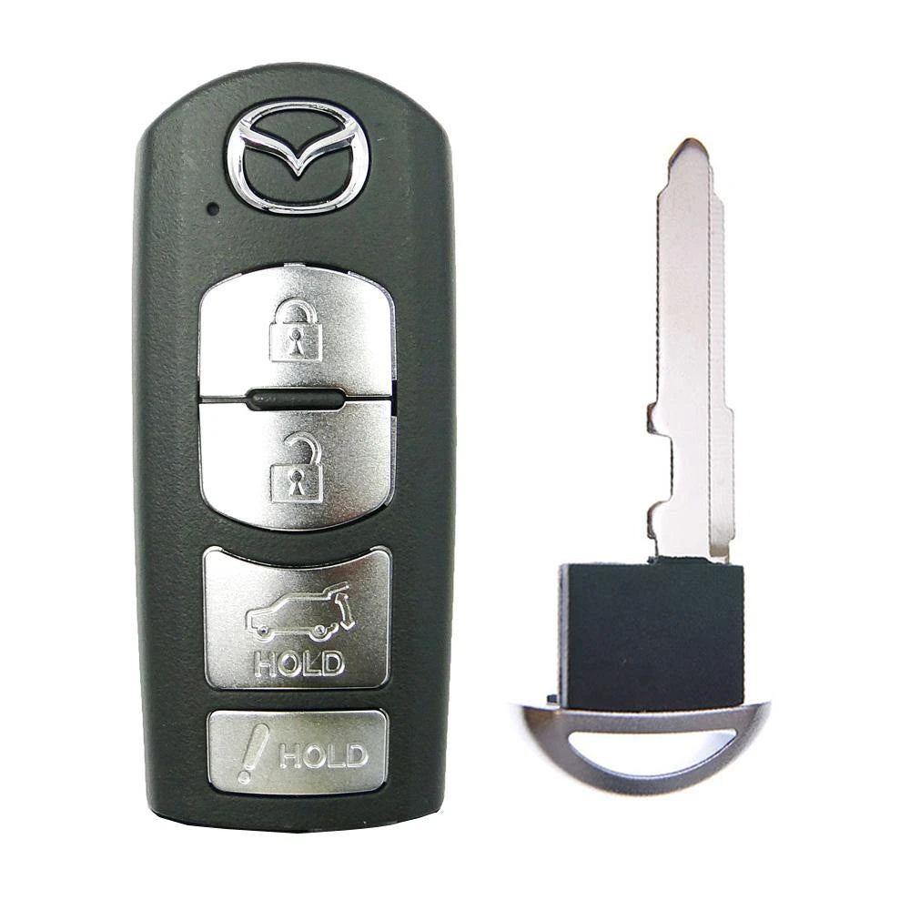 2016 - 2019 Mazda Smart Key 4B Fob W/ Hatch FCC# WAZSKE13D01 - TKY2-67-5DY