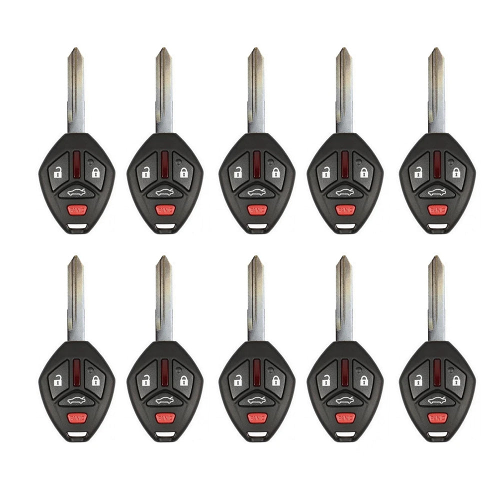 2006 - 2009 Mitsubishi Key Fob 4B W/ Trunk FCC# OUCG8D-620M-A - MN141381 (10 Pack)