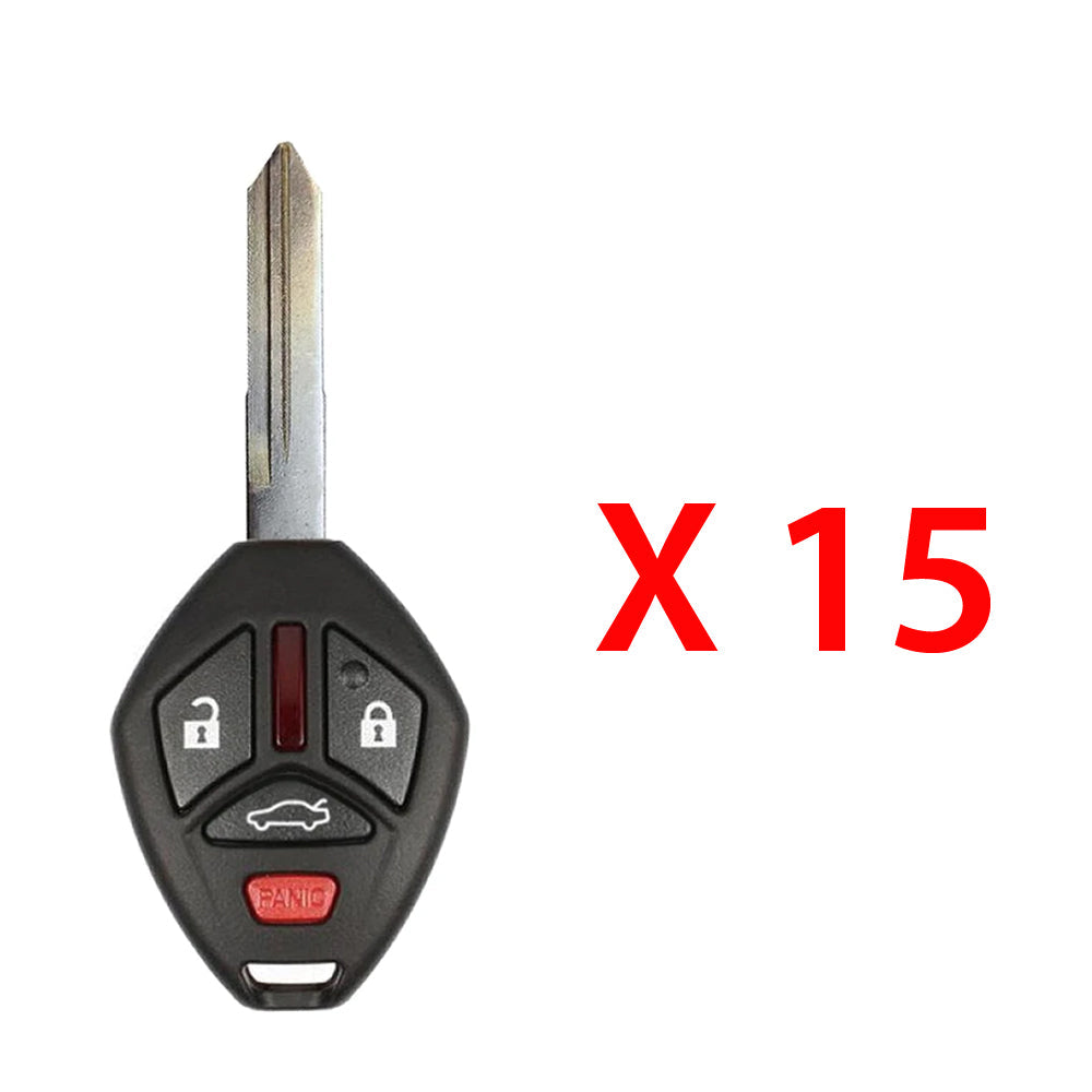 2006 - 2009 Mitsubishi Key Fob 4B W/ Trunk FCC# OUCG8D-620M-A - MN141381 (15 Pack)