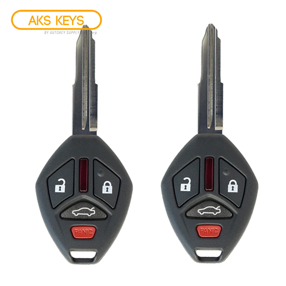 2007 - 2012 Mitsubishi Key Fob 4B W/ Trunk FCC# OUCG8D-620M-A - MN141545 (2 Pack)