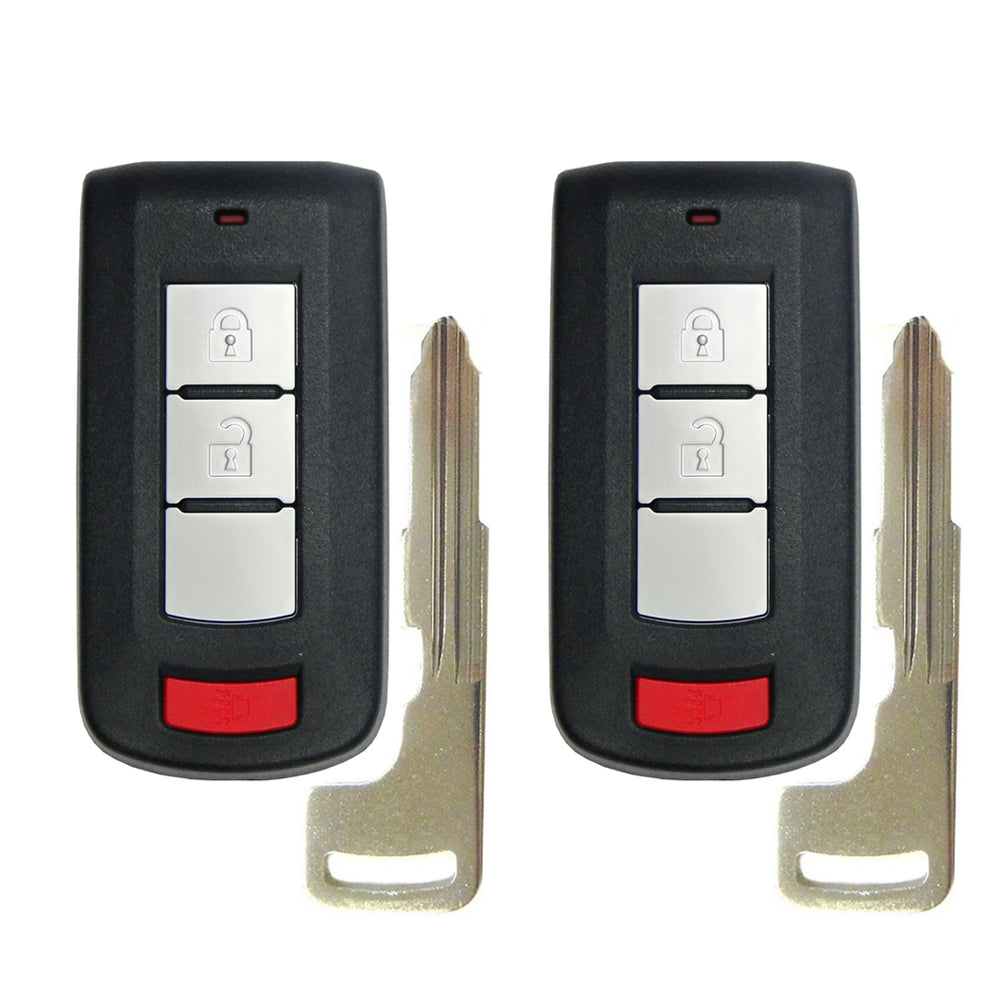 2007 - 2021 Mitsubishi Smart Key 3B Fob FCC# OUC644M-KEY-N - 8637-A316 (2 Pack)