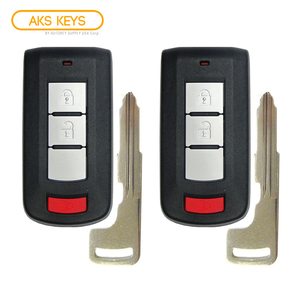 2007 - 2021 Mitsubishi Smart Key 3B Fob FCC# OUC644M-KEY-N - 8637-A316 (2 Pack)