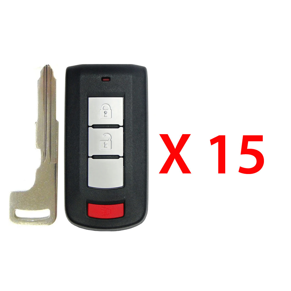 2007 - 2021 Mitsubishi Smart Key 3B Fob FCC# OUC644M-KEY-N - 8637-A316 (15 Pack)