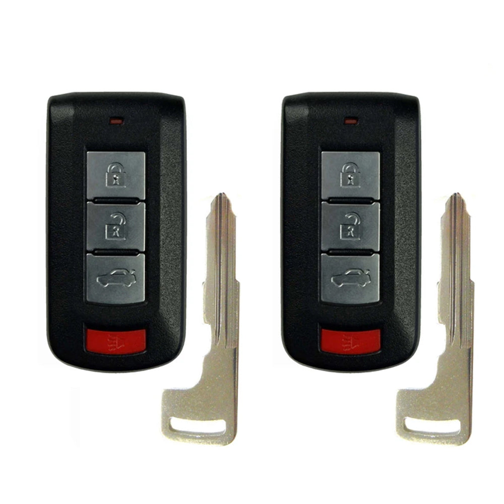 2008 - 2017 Mitsubishi Lancer Smart Key 4B Fob W/ Trunk FCC# OUC644M-KEY-N - 8637-A228 (2 Pack)