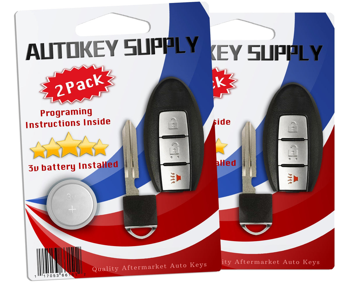 2009 - 2013 Nissan Prox Smart Key 3B FCC# KR55WK49622 (2 Pack)