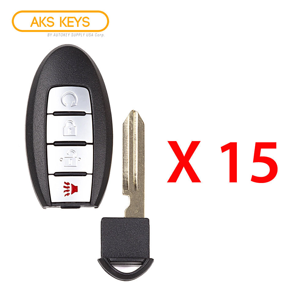 2016 - 2018 Nissan Smart Prox. Key w/ Remote Start 4B FCC# KR5S180144014 (15 Pack)
