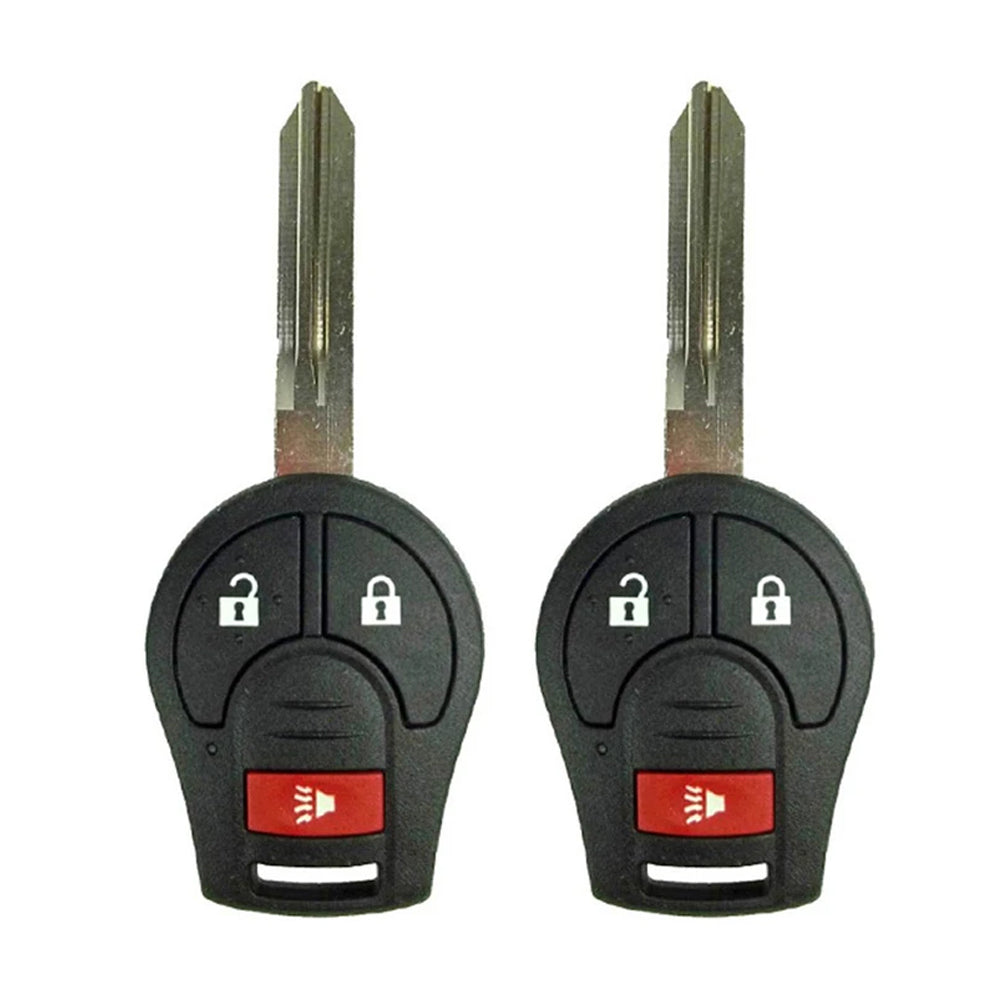 2012 - 2017 Nissan Versa Remote Head Key 3B FCC ID: CWTWB1U751 (2 Pack)