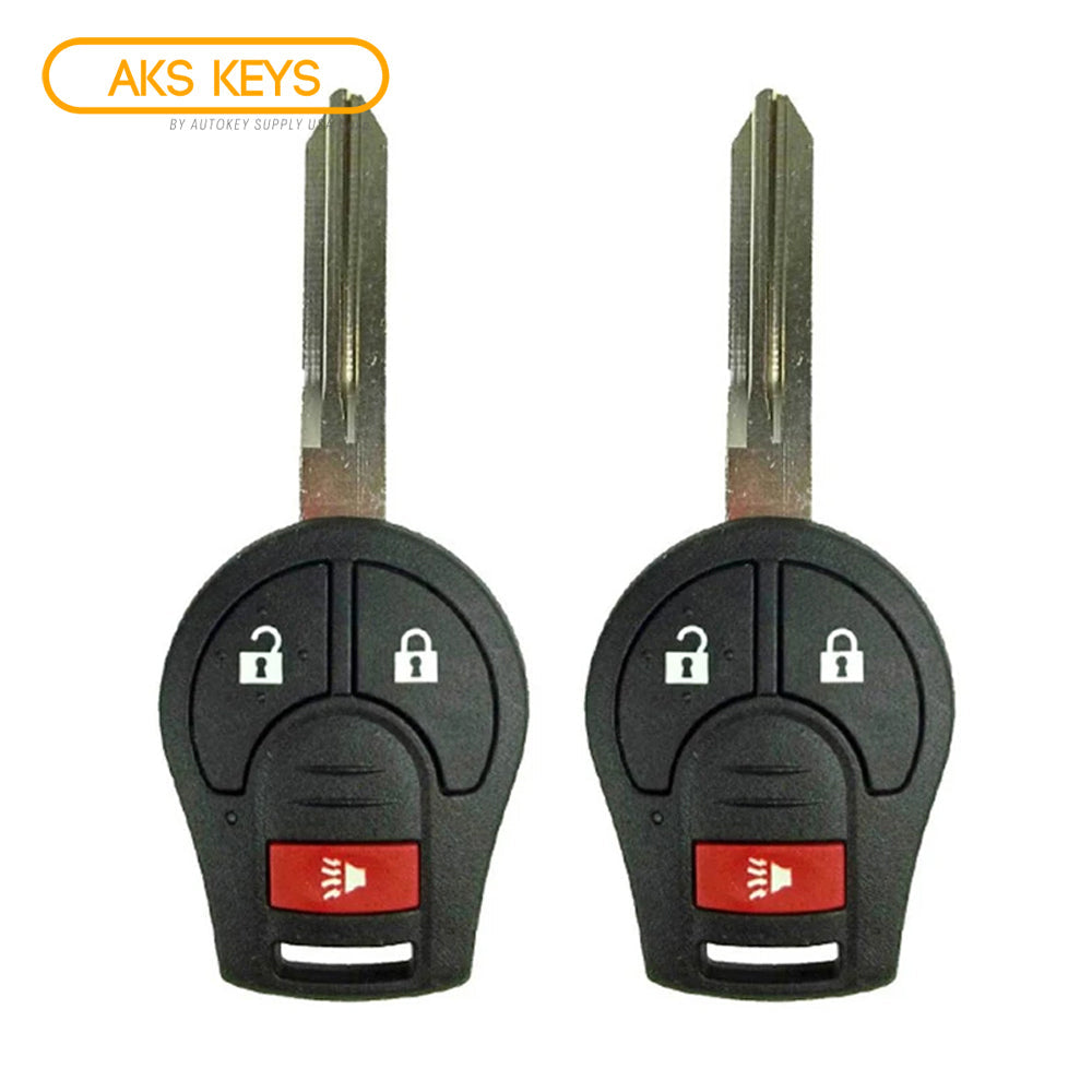 2012 - 2017 Nissan Versa Remote Head Key 3B FCC ID: CWTWB1U751 (2 Pack)