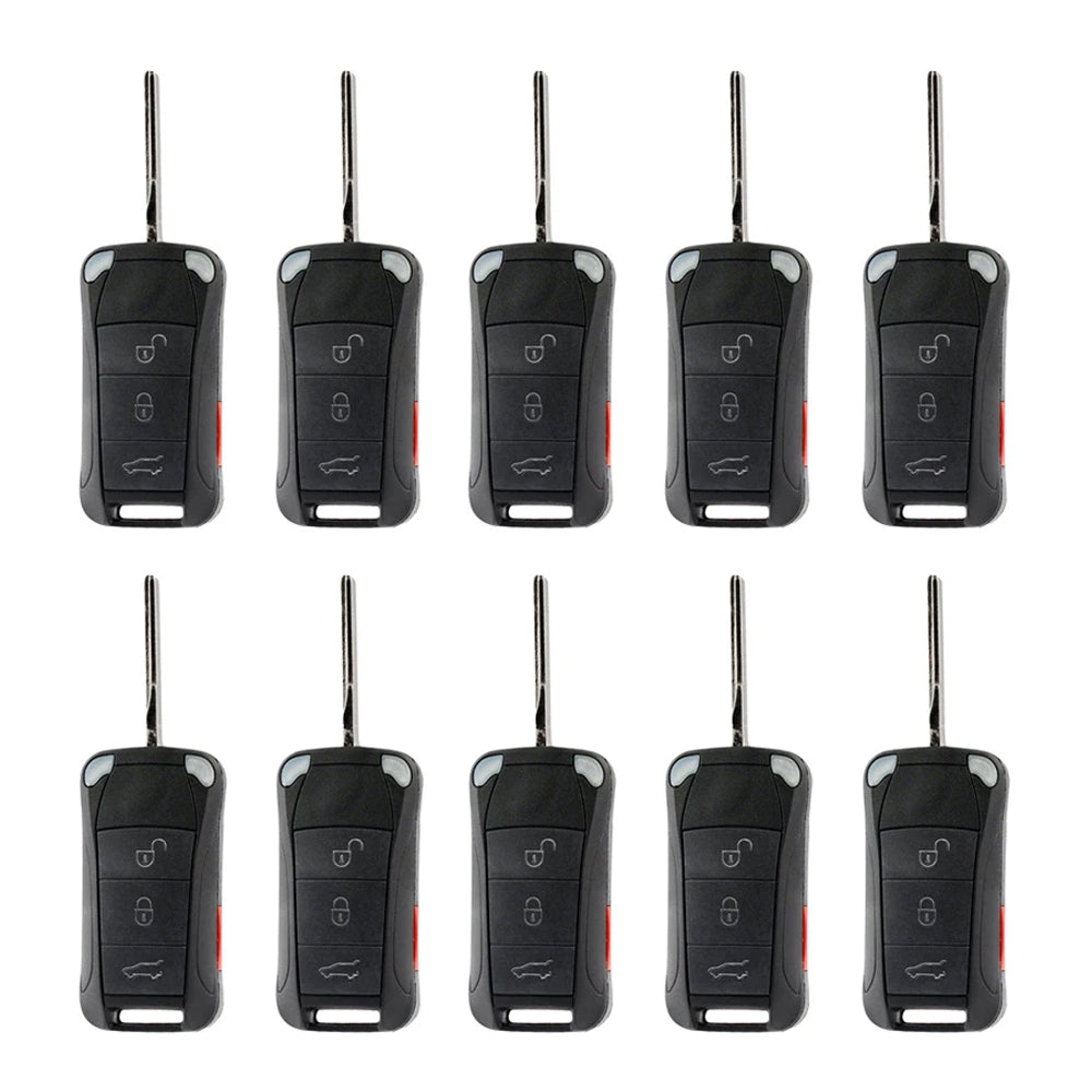 2006 - 2011 Porsche Cayenne Remote Flip Key 4B FCC# KR55WK45032 (10 Pack)