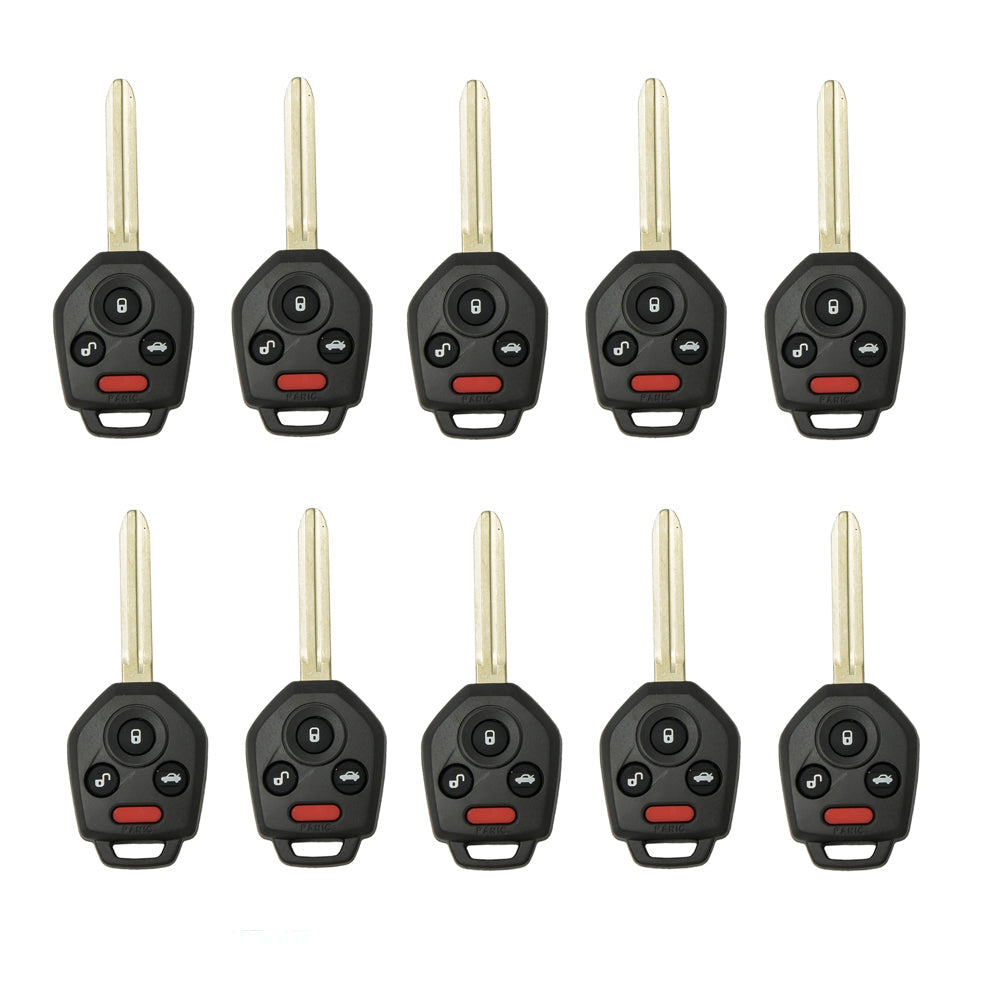 2012 - 2019 Subaru Remote Head Key 4B FCC# CWTWBU766 - 433 MHz - Canadian Vehicles Only (10 Pack)
