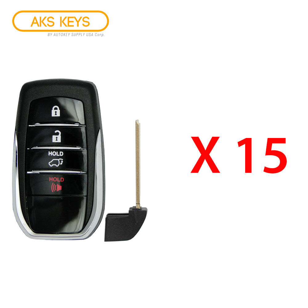 2018 - 2019 Toyota Land Cruiser Smart Key Hatch 4B FCC# HYQ14FBA - 2110 (15 Pack)