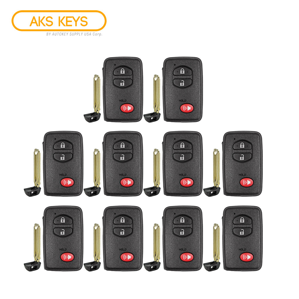 2008 - 2019 Toyota Smart Prox Key 3B FCC# HYQ14ACX (10 Pack)