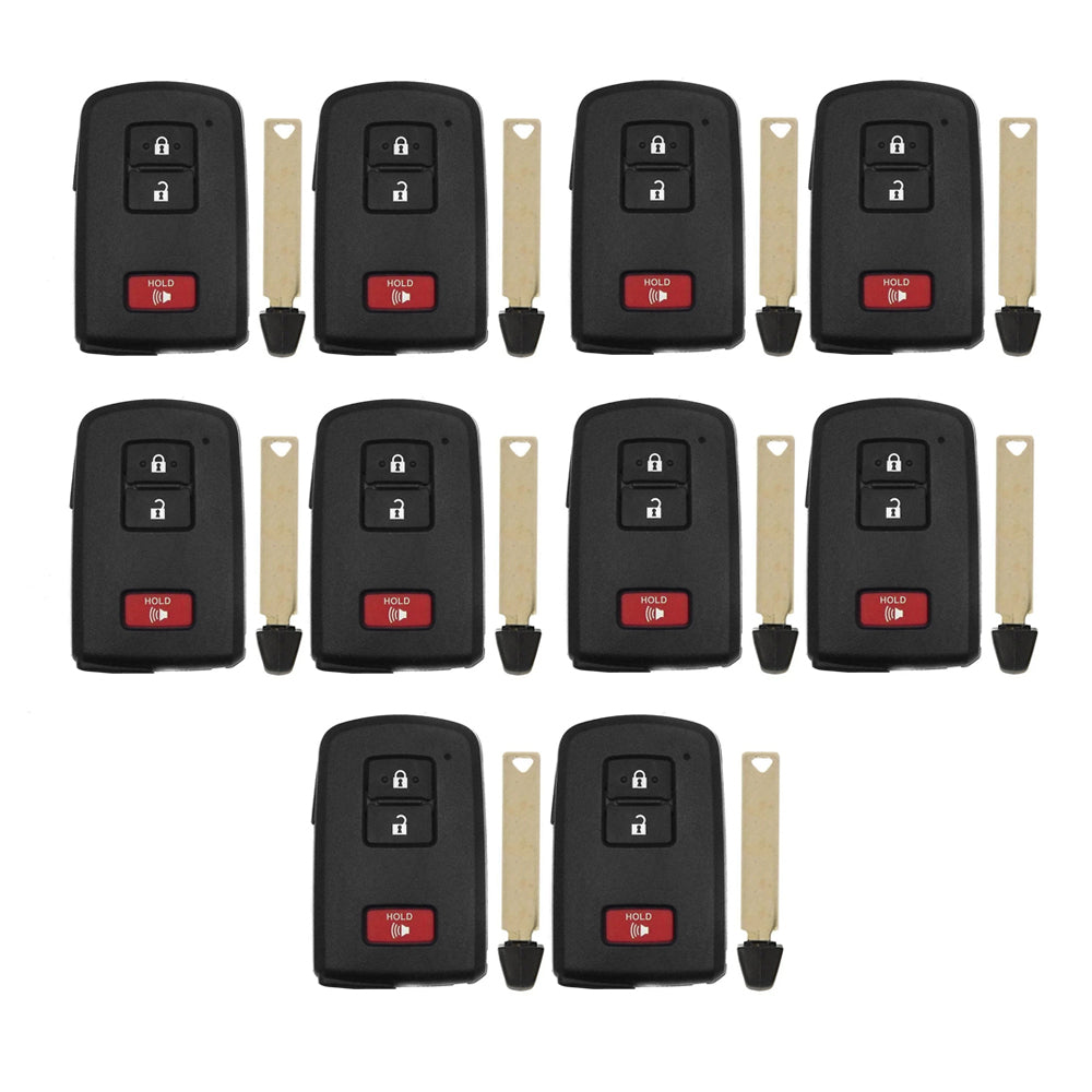 2012 - 2019 Toyota Smart Prox Remote Key 3B FCC# HYQ14FBA / 0020 (10 Pack)