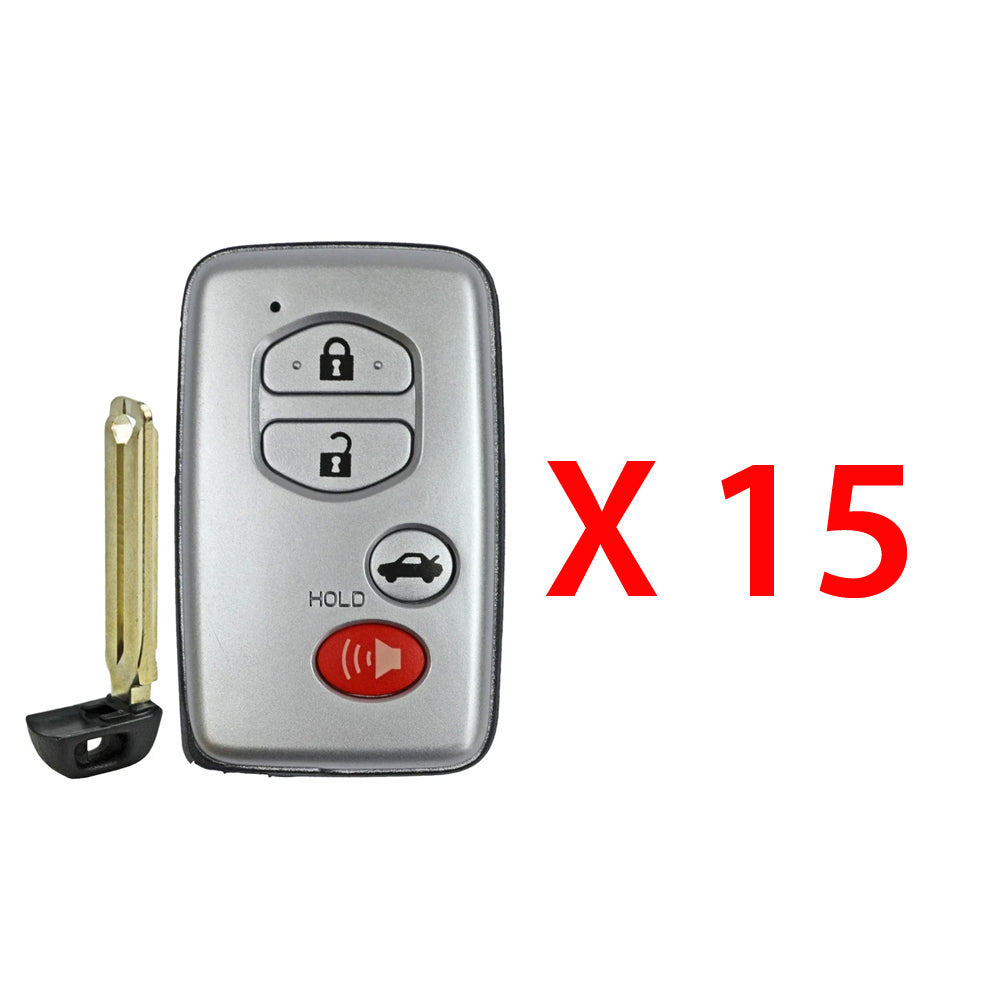2007 - 2010 Toyota Smart Prox. Key 4B FCC# HYQ14AAB (15 Pack)