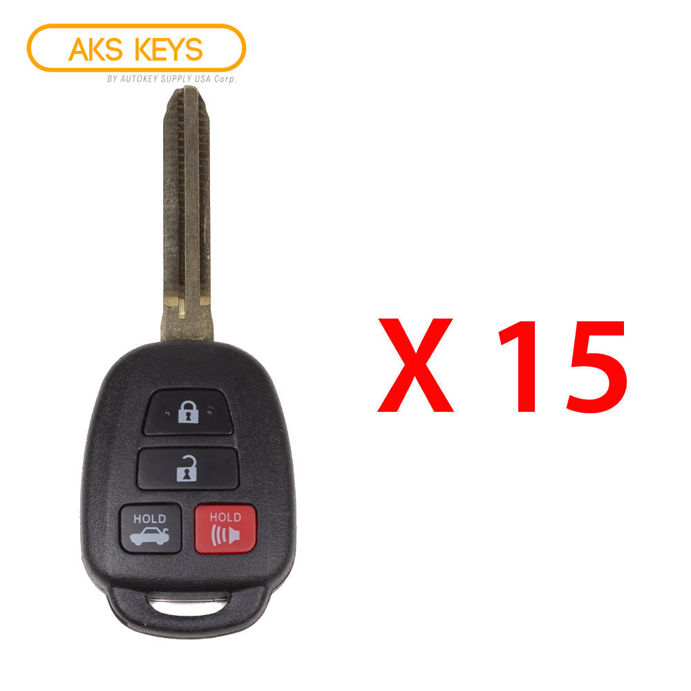 2014 - 2018 Toyota Camry Remote Head Key 4B FCC# HYQ12BDM (15 Pack)