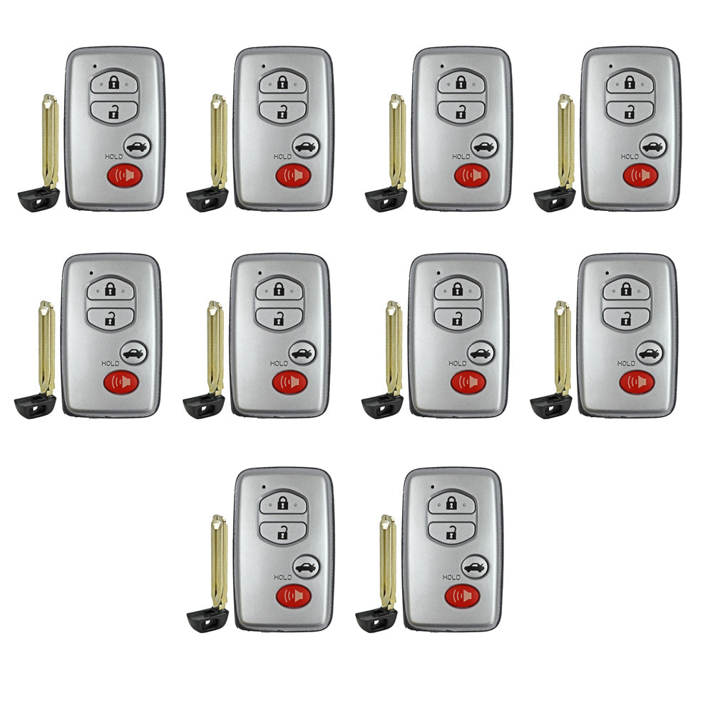 2010 - 2016 Toyota Venza Smart Prox. Key 4B FCC# HYQ14ACX (10 Pack)