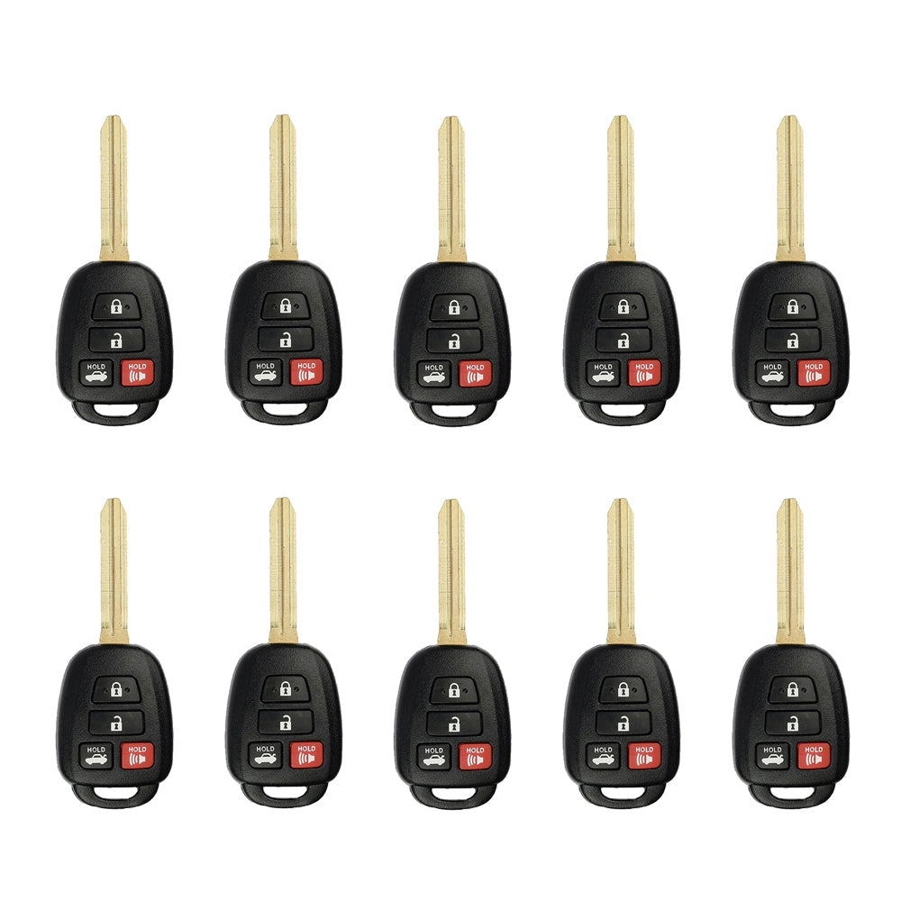 2014 - 2019 Toyota Remote Head Key 4B FCC# GQ4-52T (10 Pack)