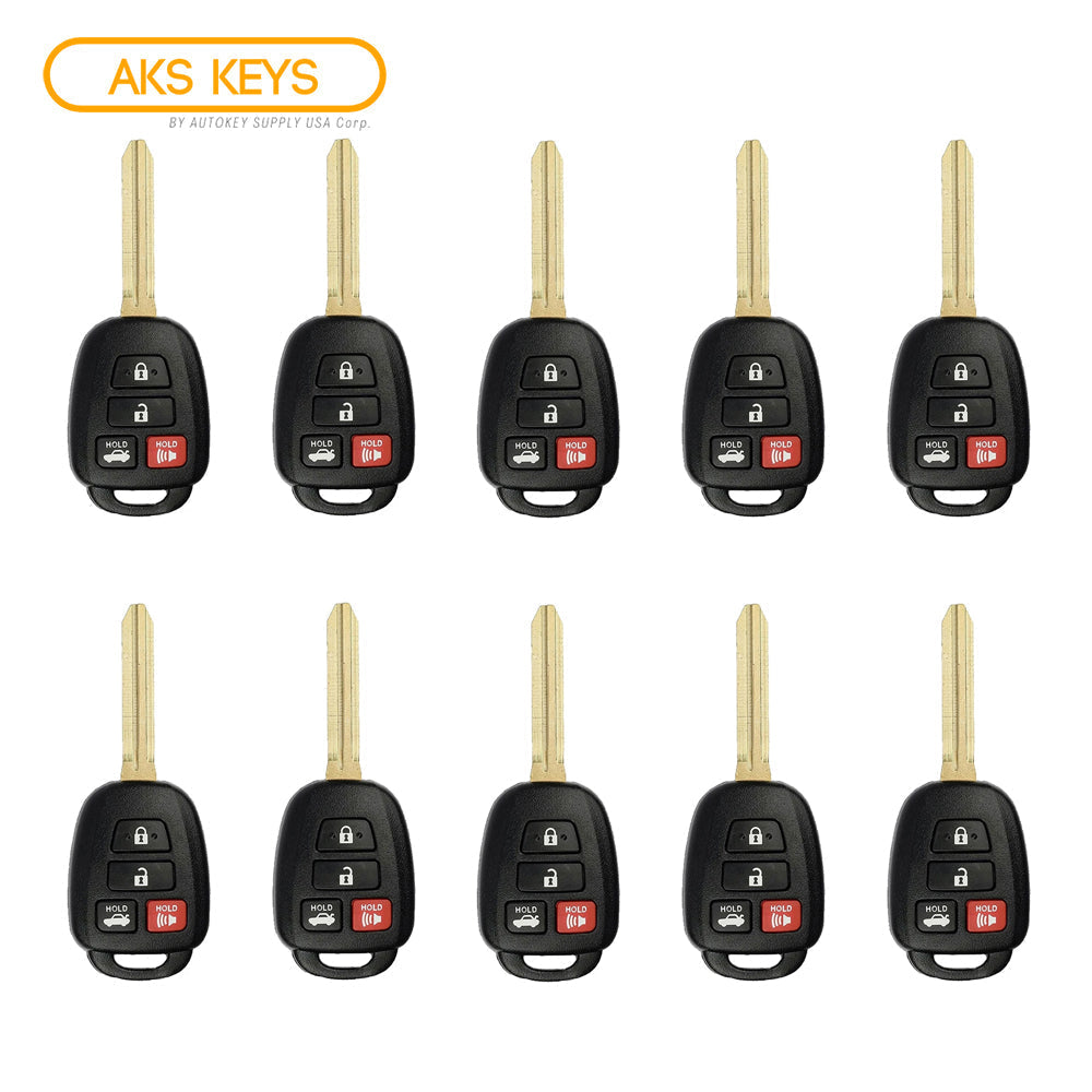 2014 - 2019 Toyota Remote Head Key 4B FCC# GQ4-52T (10 Pack)