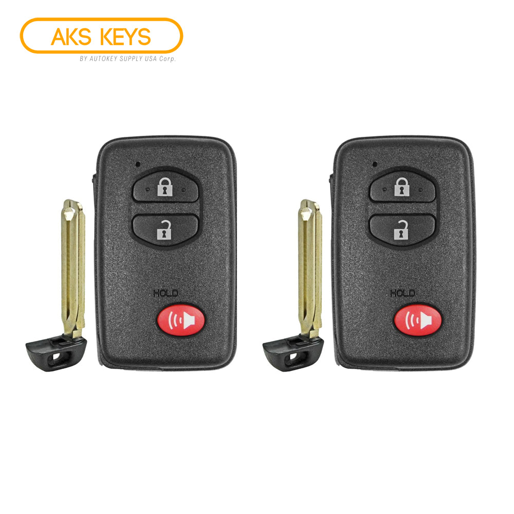 2008 - 2014 Toyota Smart Prox. Key 3B FCC# HYQ14AAB (2 Pack)