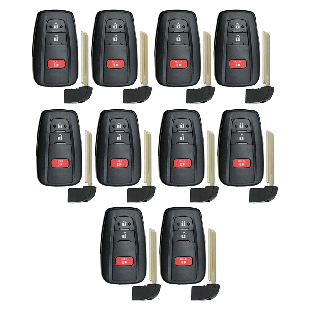 2016 - 2021 Toyota Smart Prox Remote Key 3B FCC# HYQ14FBC (10 Pack)