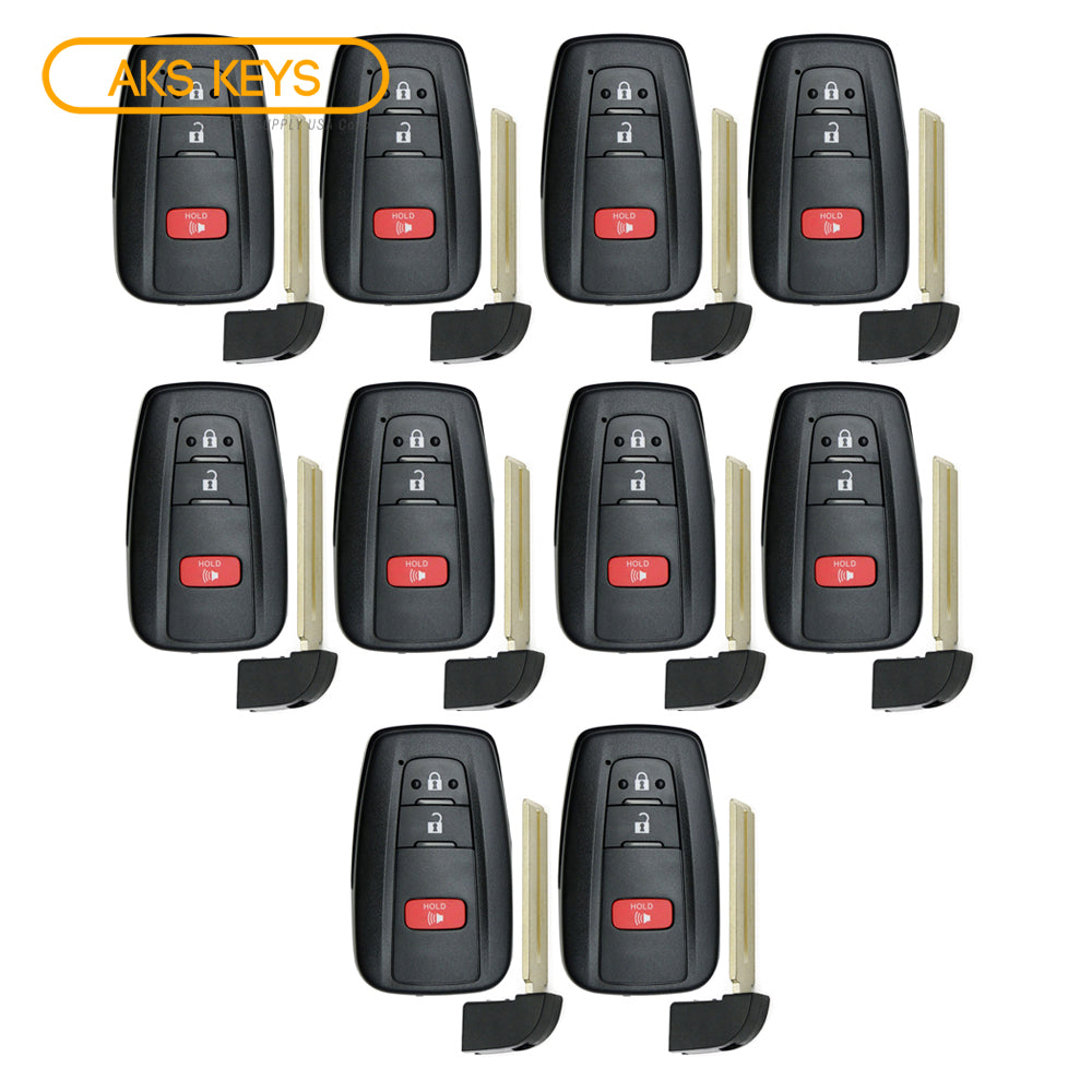 2016 - 2021 Toyota Smart Prox Remote Key 3B FCC# HYQ14FBC (10 Pack)