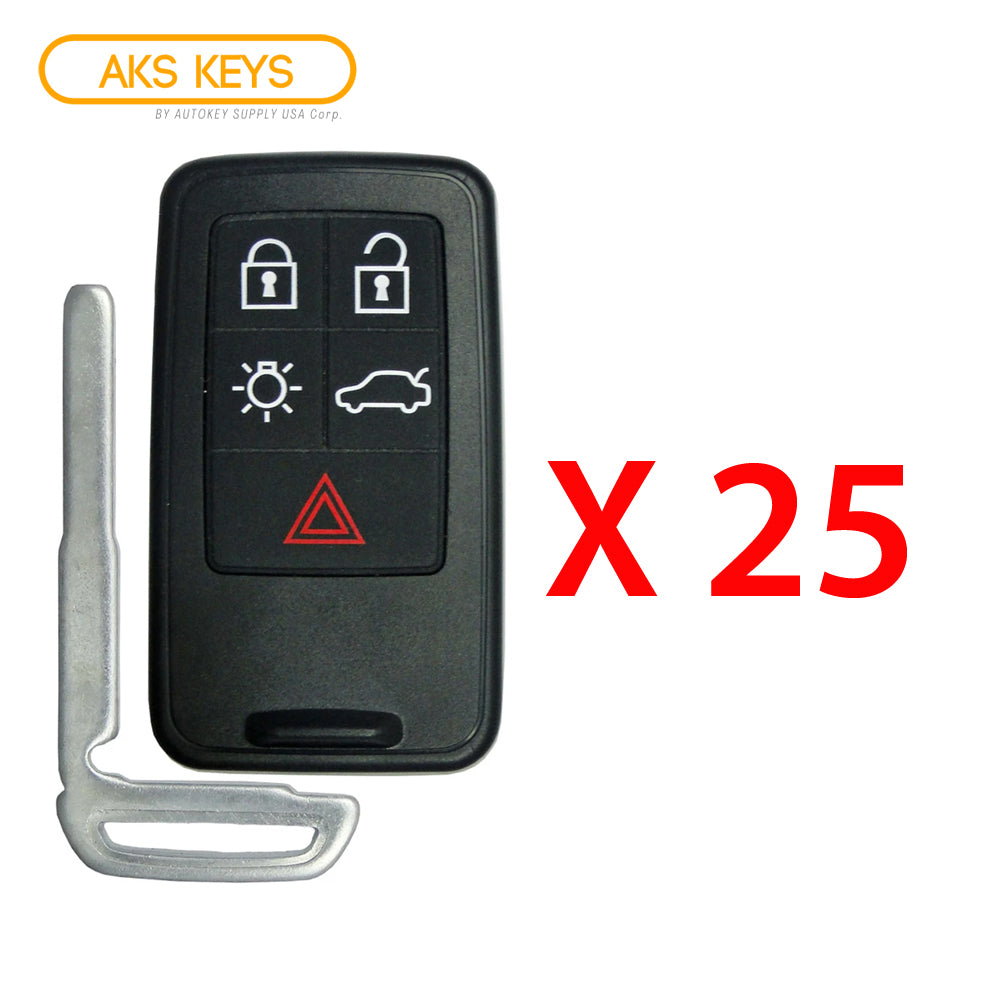 2007 - 2017 Volvo Smart Key without PCC 5B FCC# KR55WK49264 (25 Pack)
