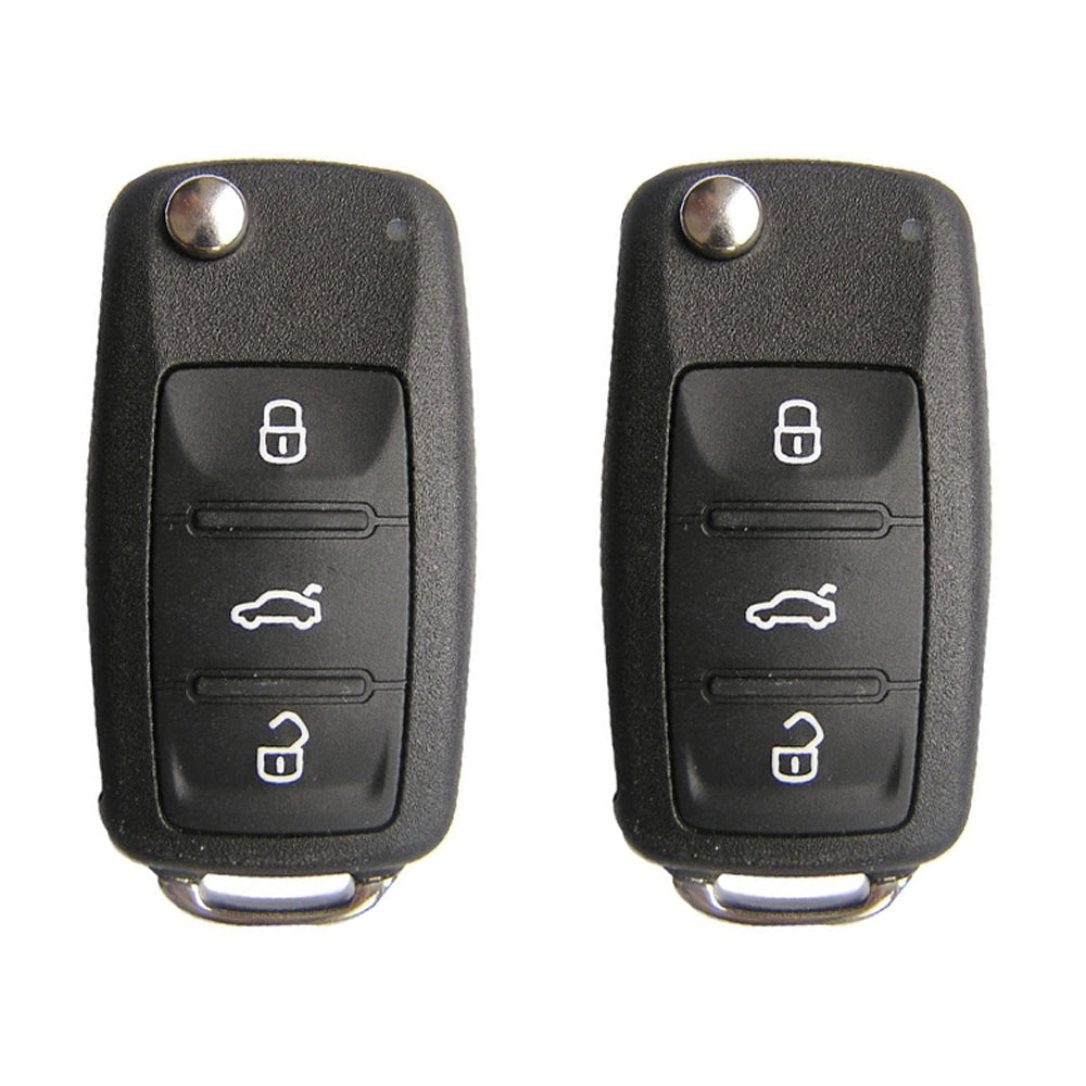 2017 - 2018 Volkswagen Remote Flip Key PEPS 4B FCC# NBGFS93N (2 Pack)