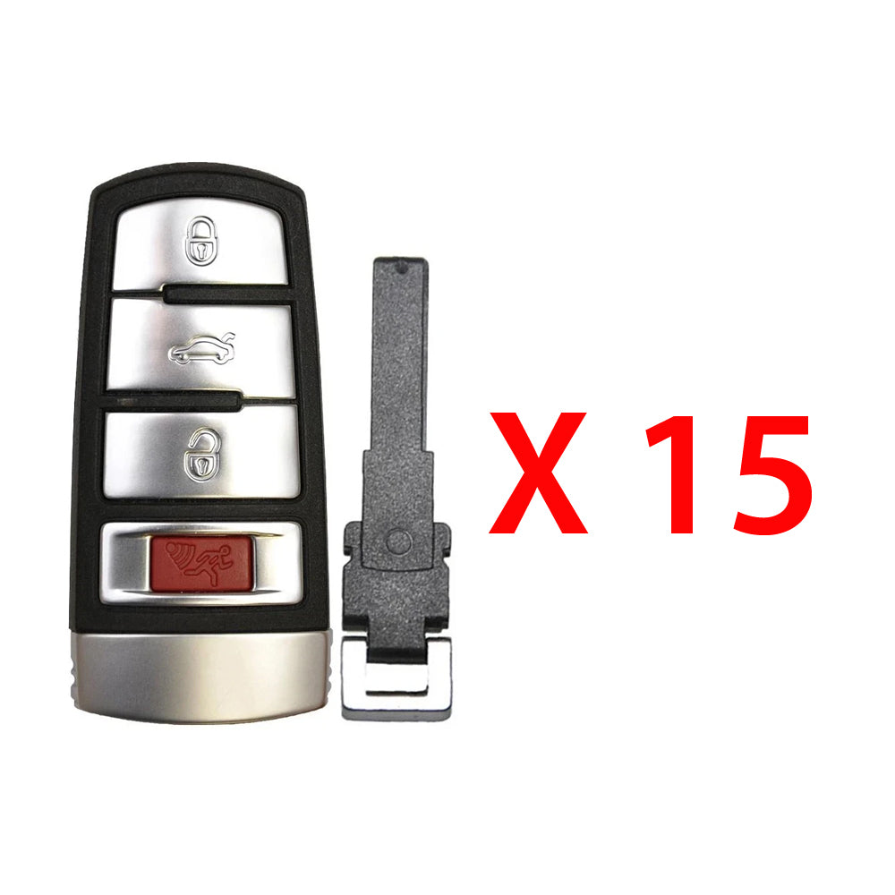 2006 - 2015 Volkswagen Smart Key 4B FCC# NBG009066T (15 Pack)