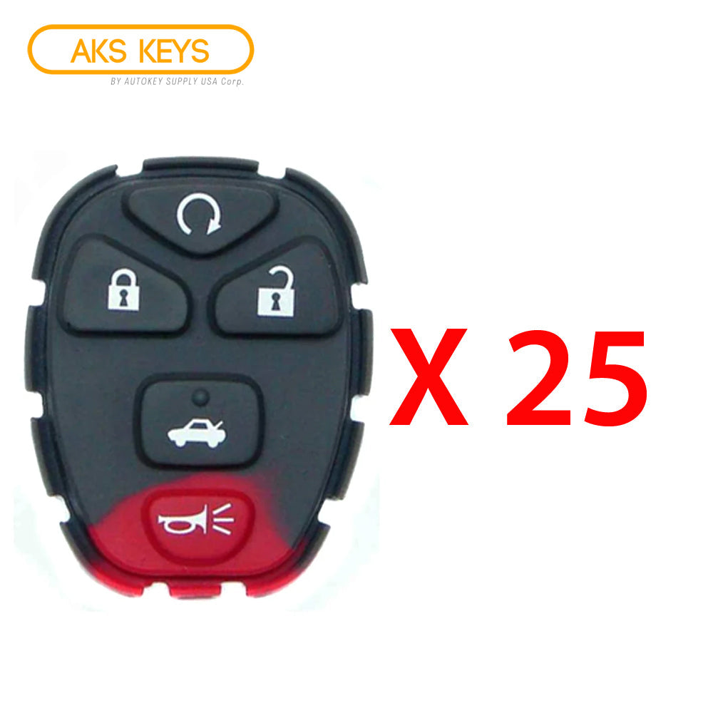 2004 - 2012 Chevrolet Buick Pontiac Saturn Rubber Pad 5B (25 Pack)