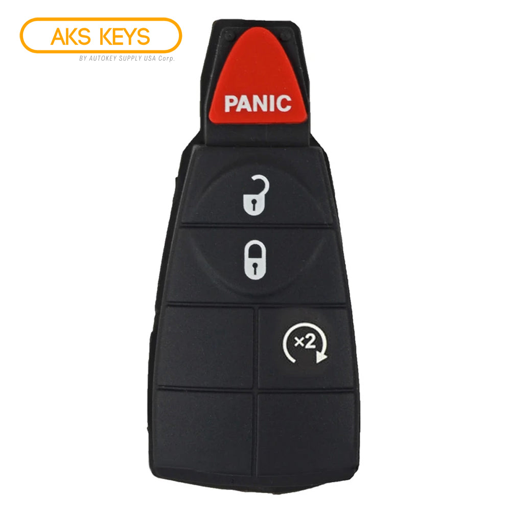 2008 - 2013 New Remote Fobik Key Keyless Fob Rubber Pad Buttons For Dodge Chrysler & Jeep / 4B
