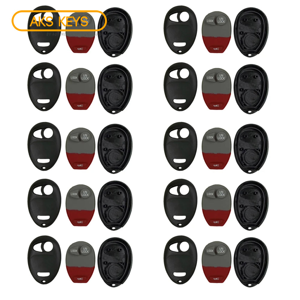 2001 - 2011 Chevrolet GMC Hummer Oldsmobile Pontiac Remote Shell 3B (10 Pack)