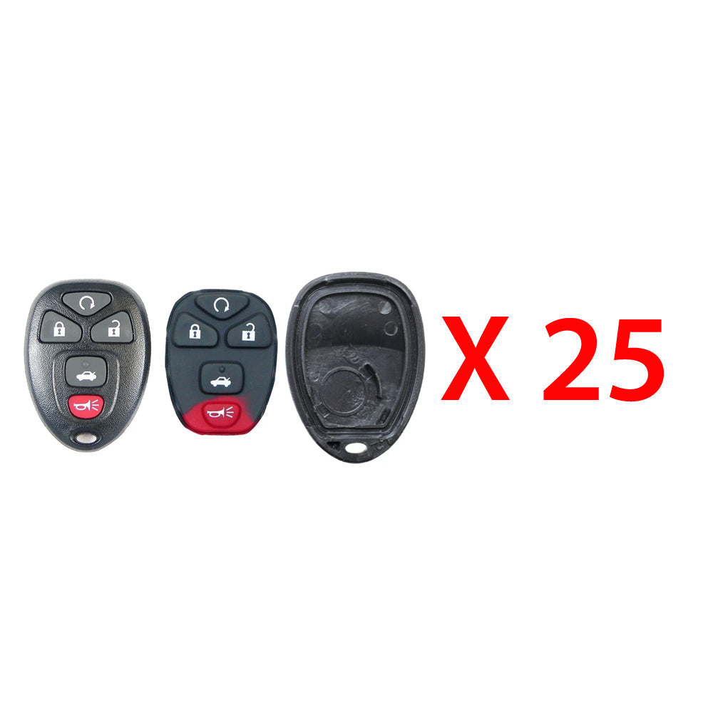 2006 -2016 Chevrolet Remote Control Shell 5B (25 Pack)