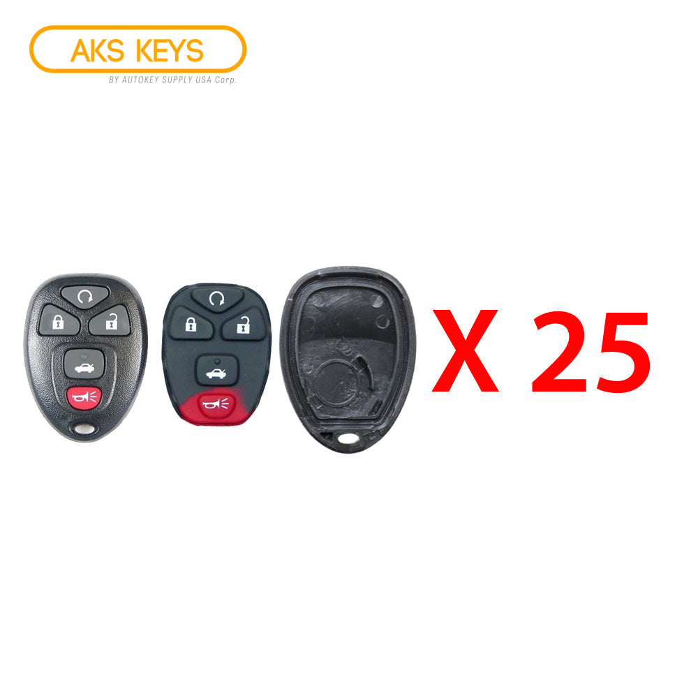 2006 -2016 Chevrolet Remote Control Shell 5B (25 Pack)