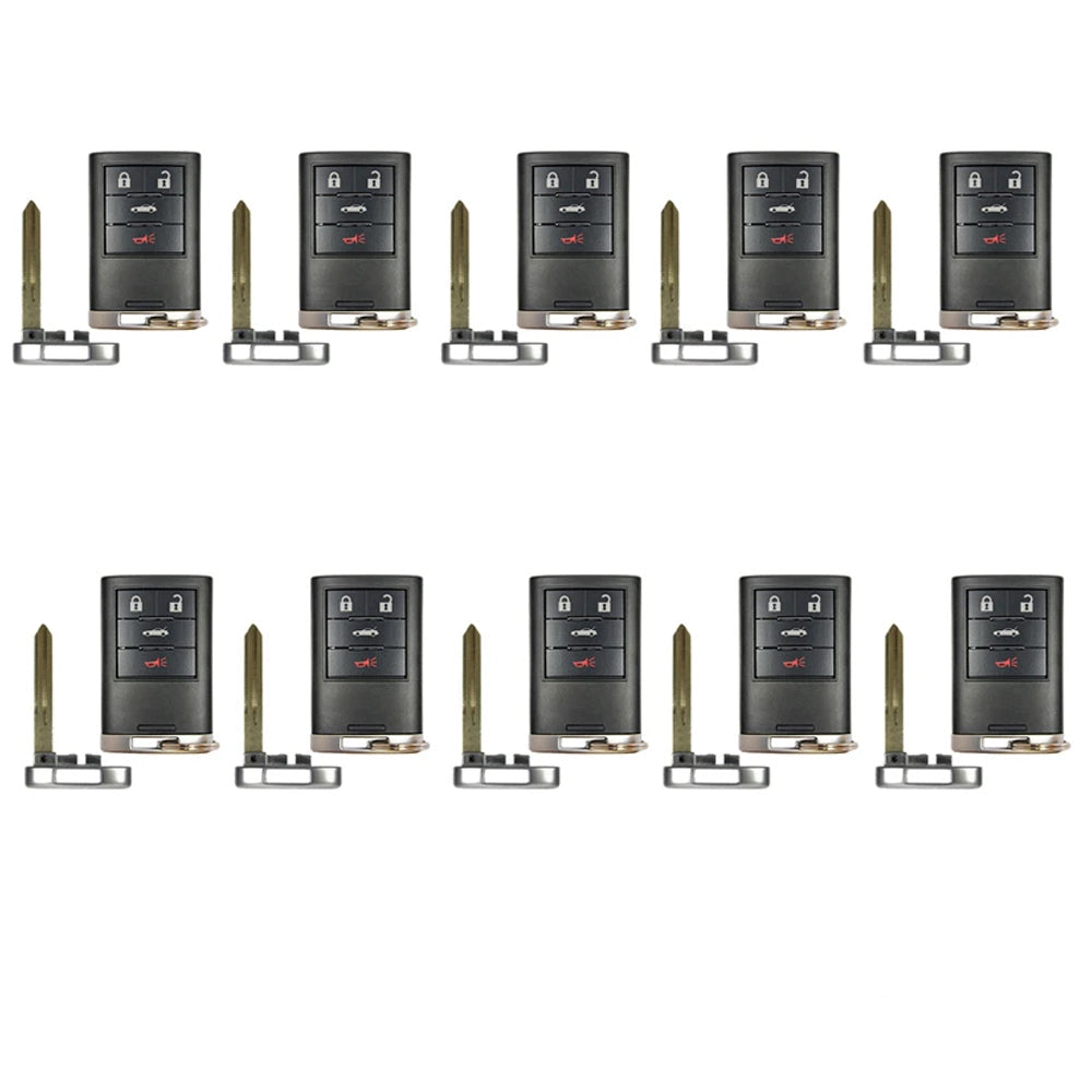 2008 - 2013 Chevrolet Corvette Smart Key Shell 4B - Only for FCC#: M3N5WY7777A (10 Pack)