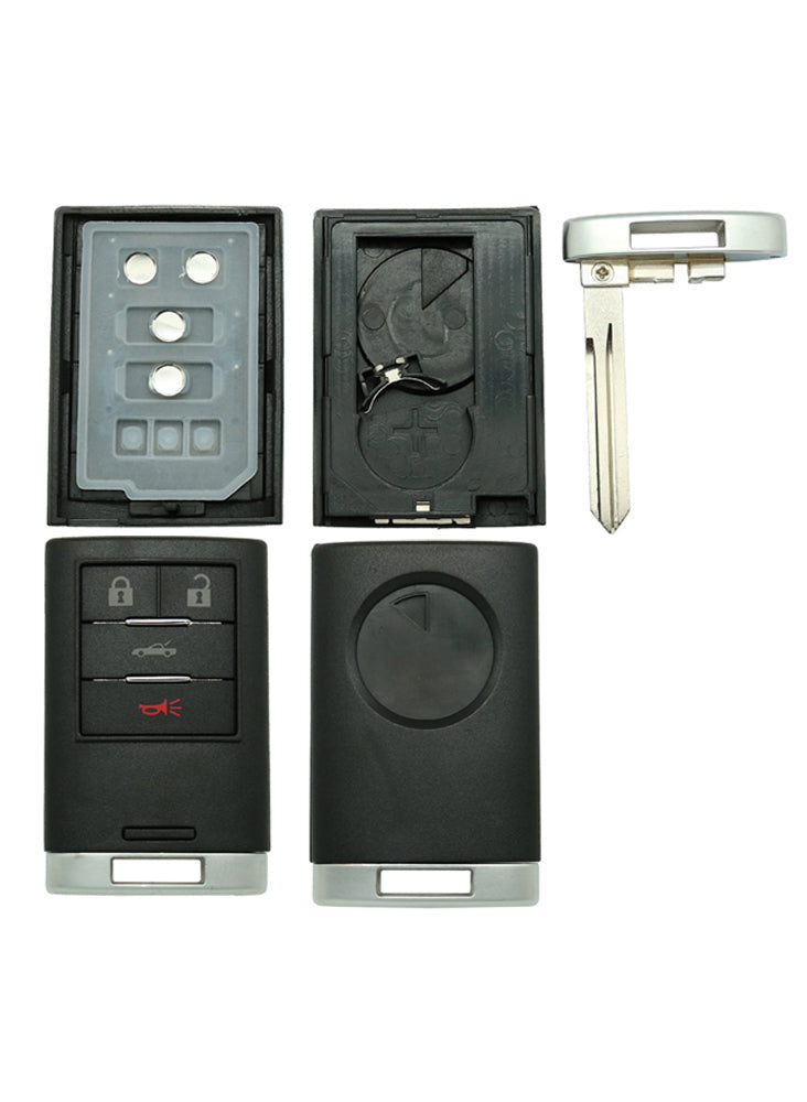 2008 - 2013 Chevrolet Corvette Smart Key Shell 4B - Only for FCC#: M3N5WY7777A (25 Pack)