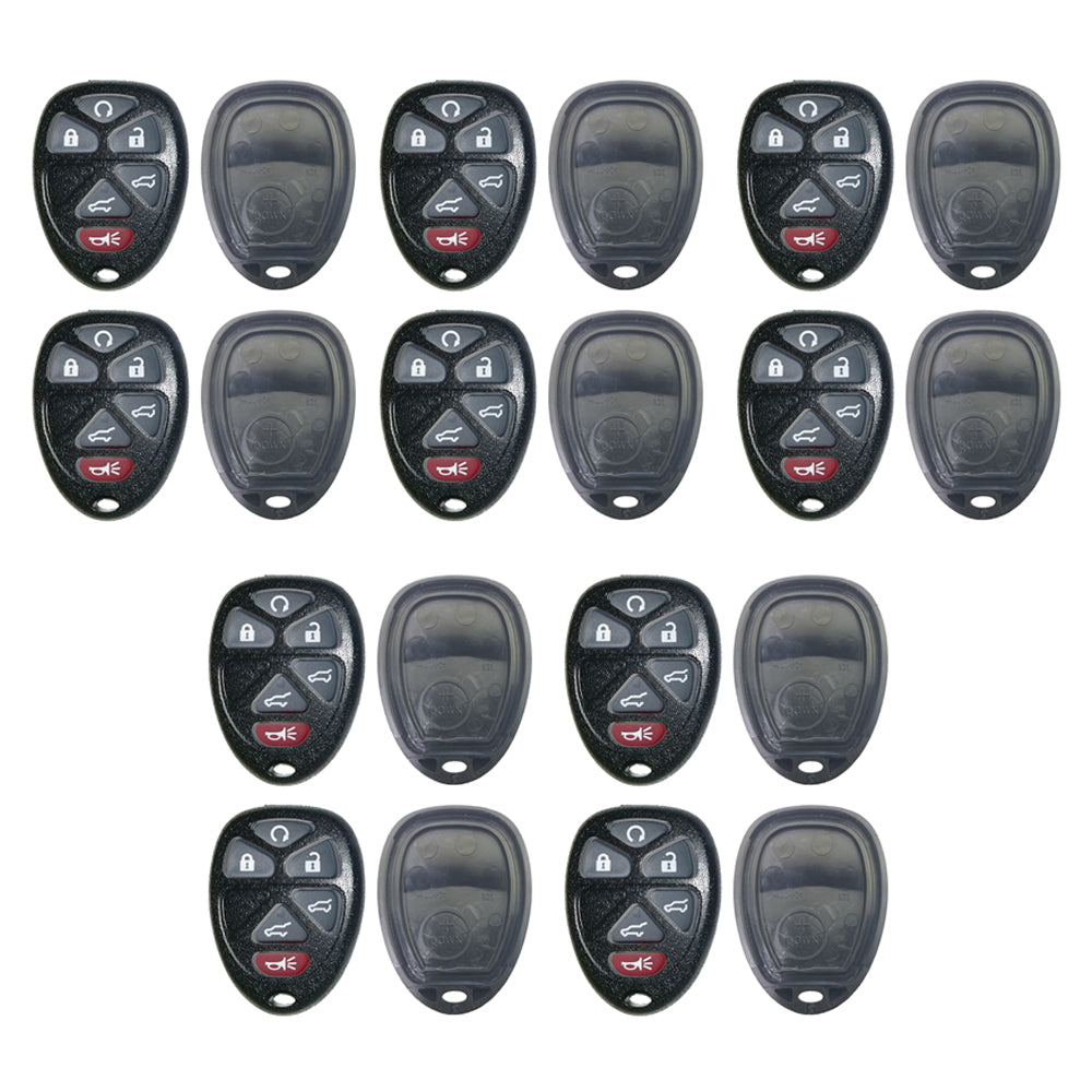 New Replacement Remote Keyless Fob Case Rubber Pad Shell 6B for FCC# OUC60270 (10 Pack)