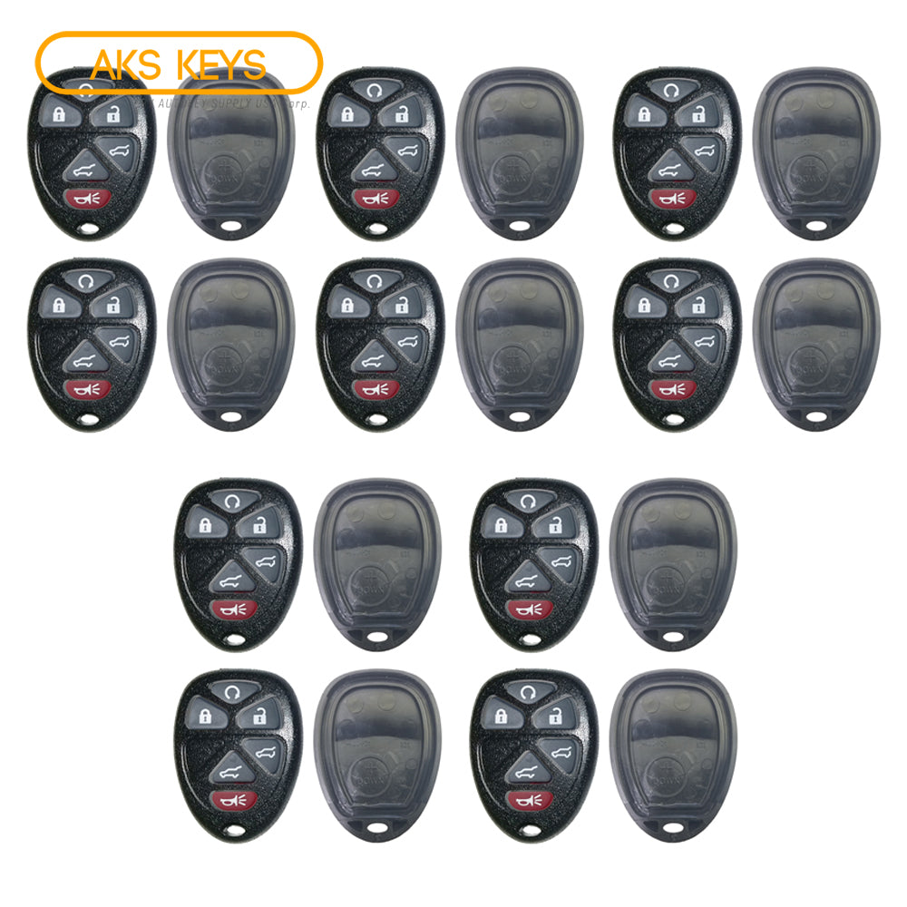 New Replacement Remote Keyless Fob Case Rubber Pad Shell 6B for FCC# OUC60270 (10 Pack)