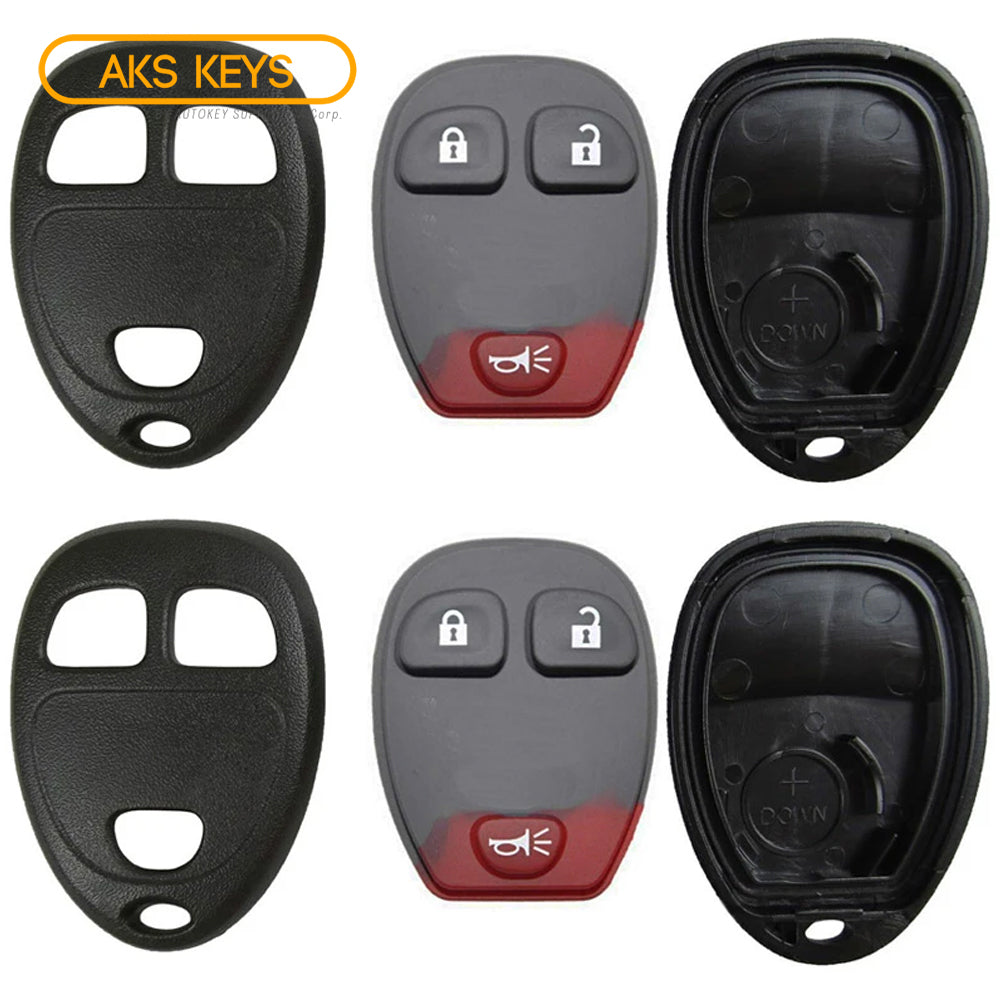New Replacement Remote Keyless Fob Case Rubber Pad Shell 3B for FCC# OUC60270 (2 Pack)