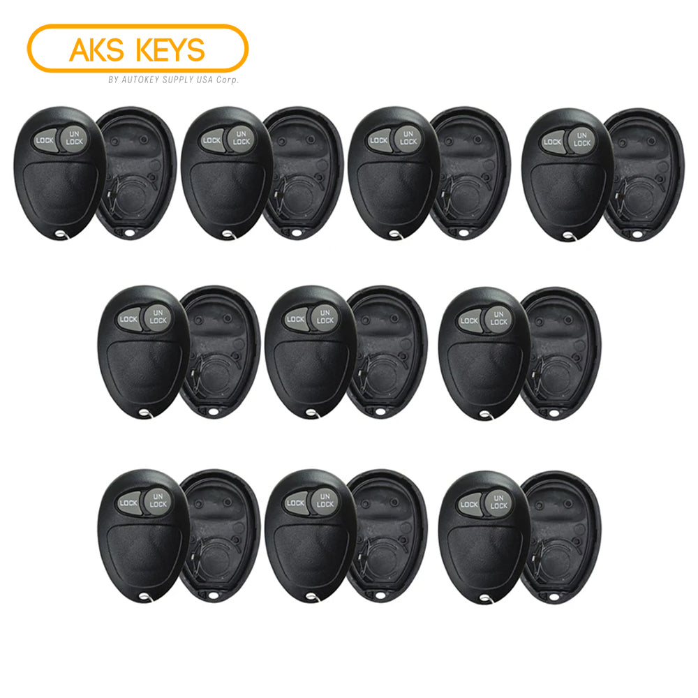 New Replacement for GM Remote KeylessRubber Pad Case Shell - 2B for FCC# L2C0007T (10 Pack)